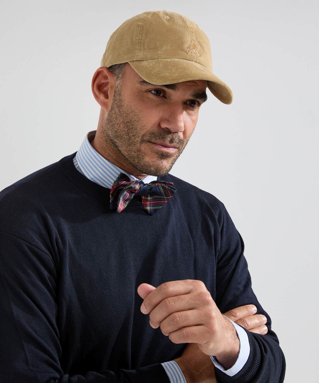 Strik zijde | Navy Tartan