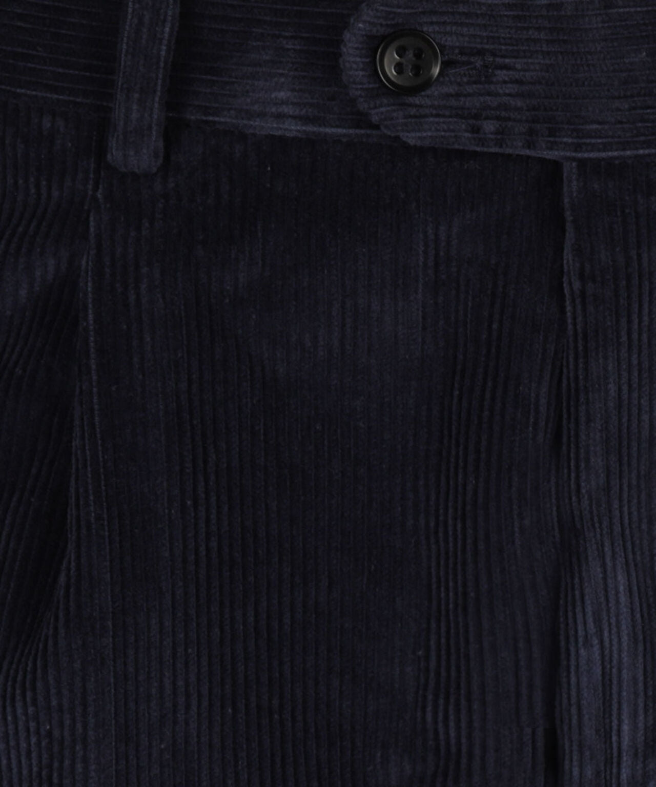 Cordhose mit breitem Rippstrick | Marineblau