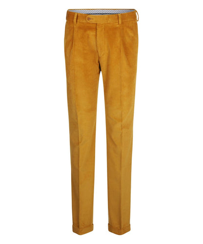 Corduroy Pantalon Brede Rib | Geel