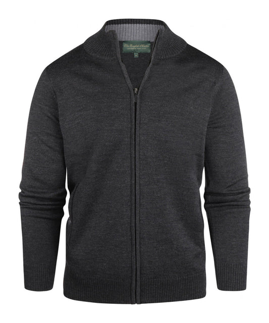 Merino Zip Vest | Anthracite Grey