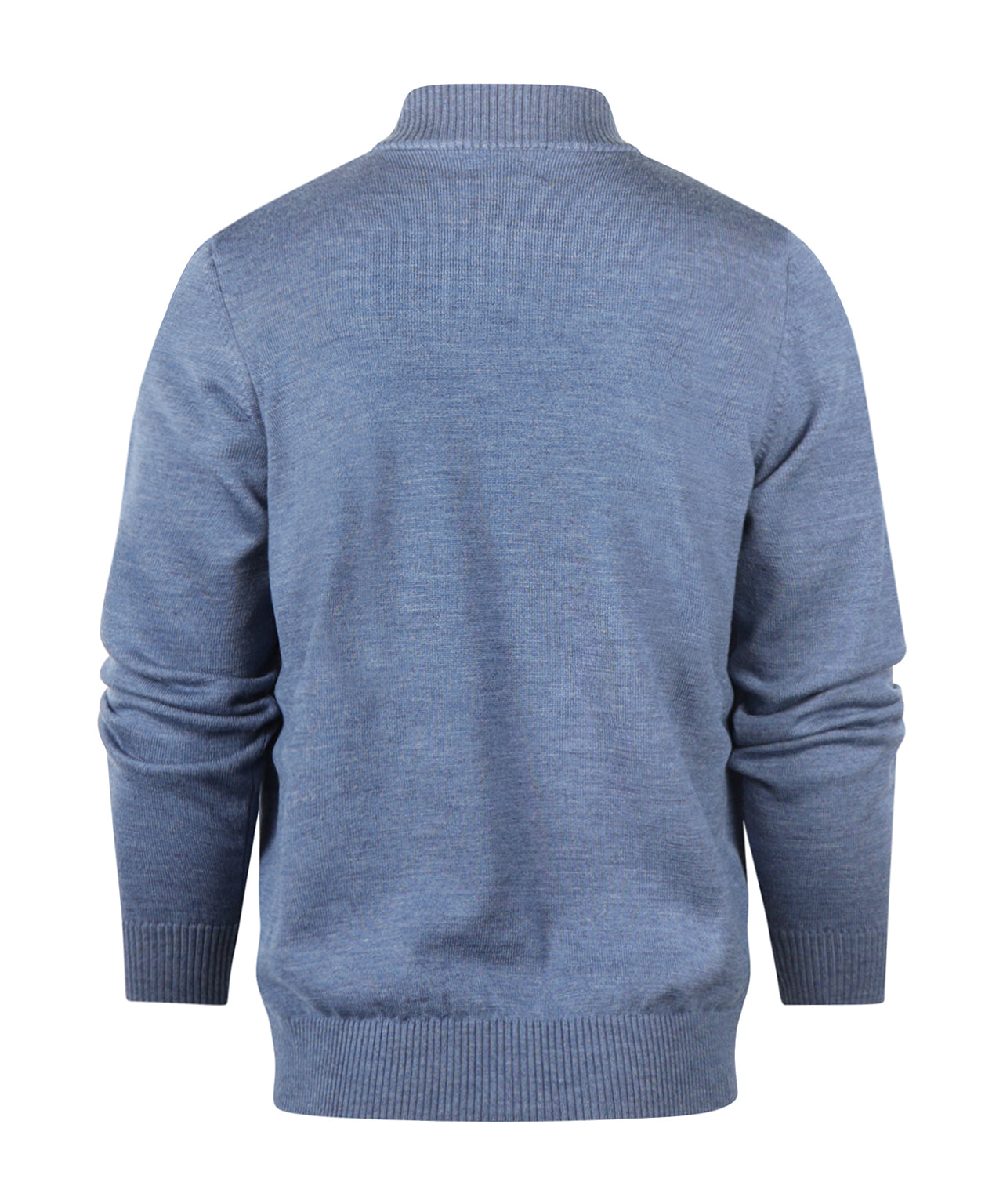 Merino Zip-Up Vest | Blue Mix