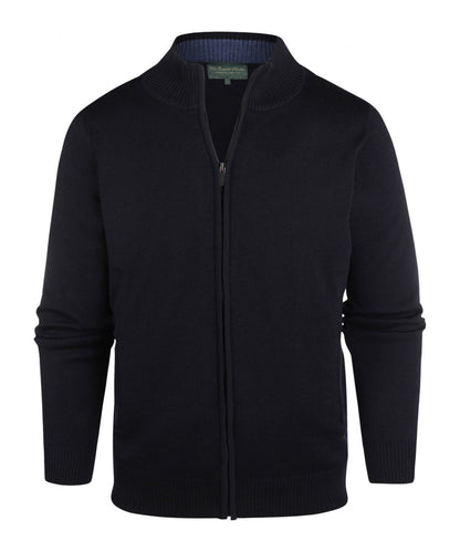 Merino-Reißverschlussweste | Marineblau