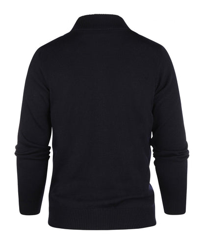 Merino-Reißverschlussweste | Marineblau