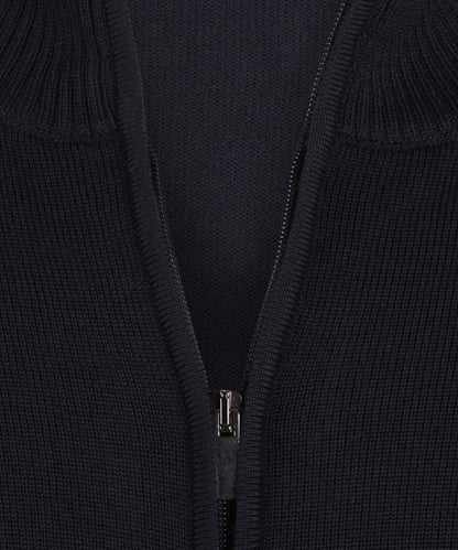 Merino-Reißverschlussweste | Marineblau