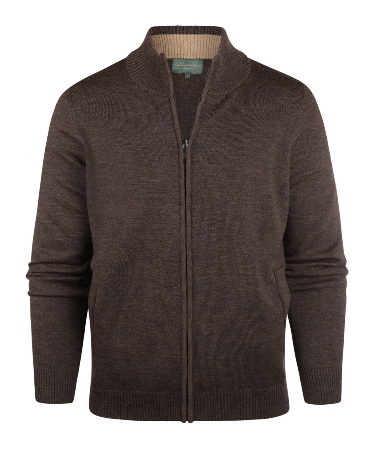 Merino Rits Vest | Bruin Melange