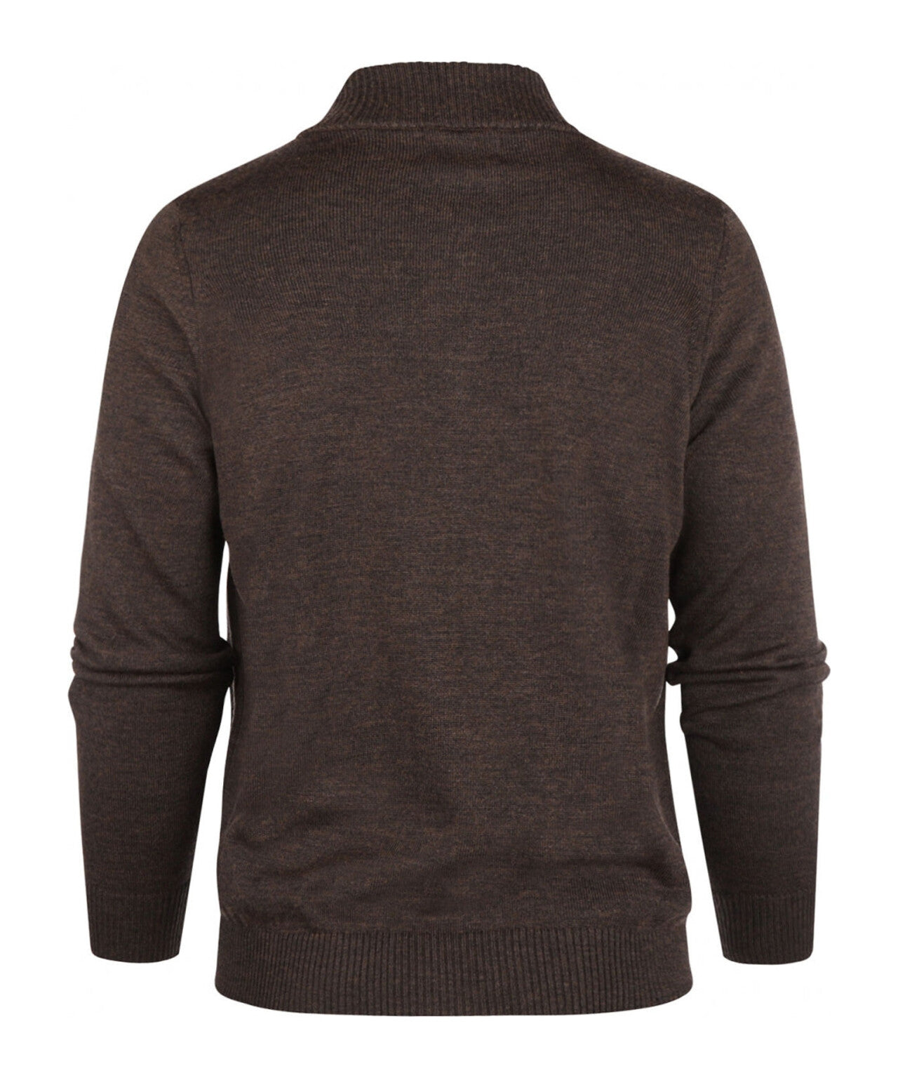 Merino Rits Vest | Bruin Melange