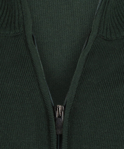 Merino Rits Vest | Fles Groen