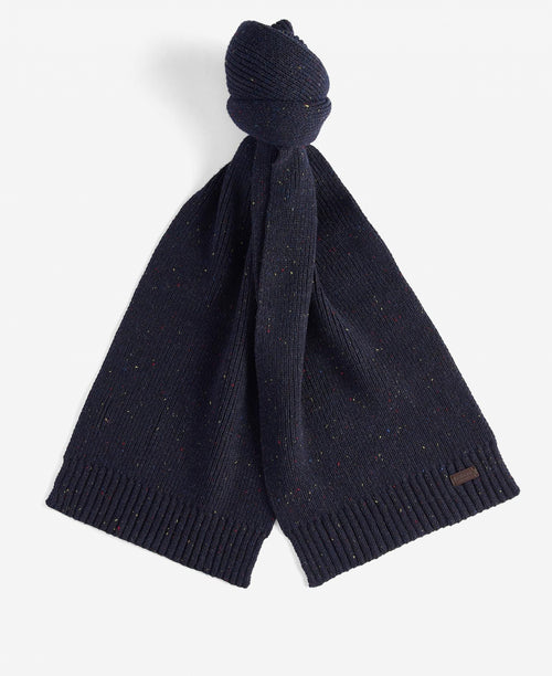 Barbour Carlton Sjaal en Muts Cadeauset | Navy Blauw