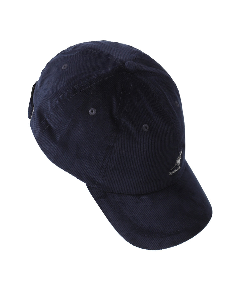 Baseballkappe aus Cord | Marineblau