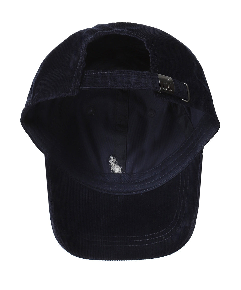 Baseballkappe aus Cord | Marineblau
