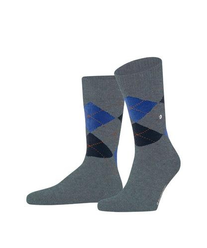 Dundee Sok | Light Jeans Diamond Check