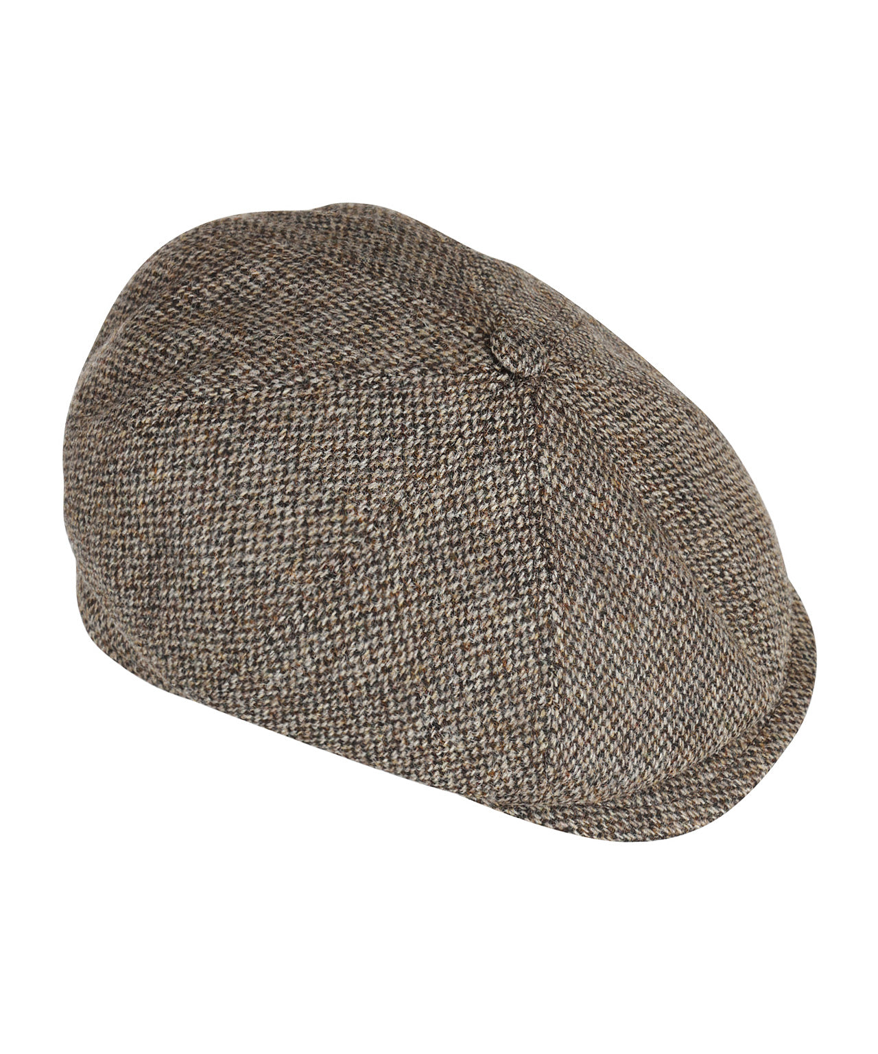 Tweed Balloon Cap | Brown