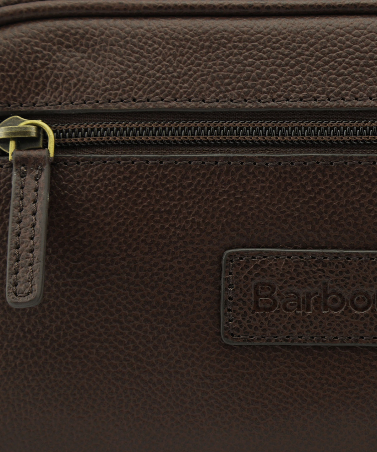 Leather Washbag | Dark Brown