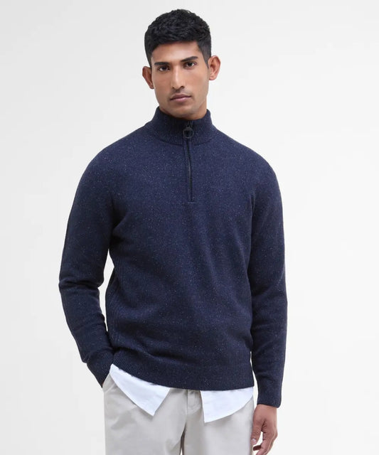 Tisbury High Zip Sweater | Navy Blue
