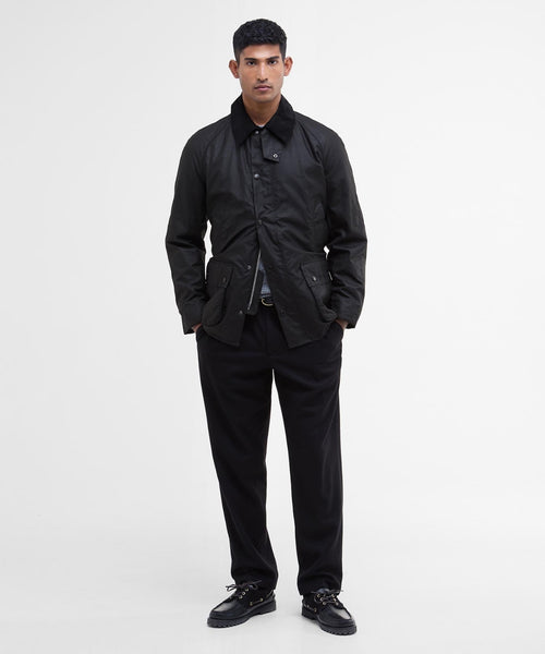 Wax jacket Ashby | Zwart