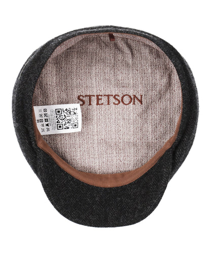 Driver Cap Wool Herringbone | Zwart Herringbone