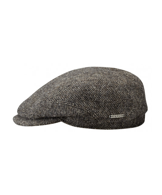 Driver Cap Wool Herringbone | Donkergrijs Herringbone