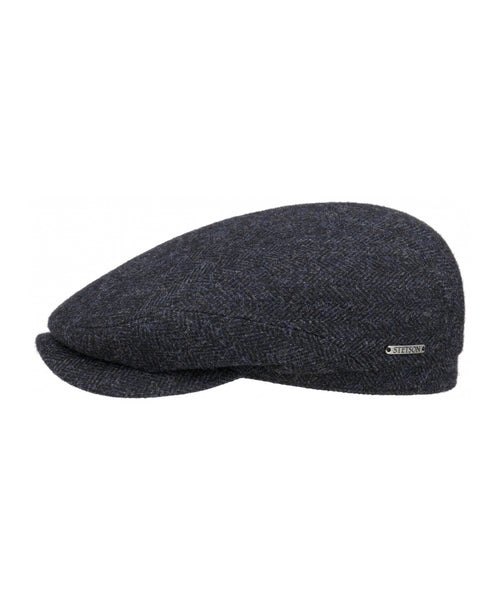 Stetson Driver Cap Herringbone | Licht Blauw Visgraat