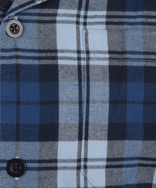Pyjama Set Flannel | Navy Blauw