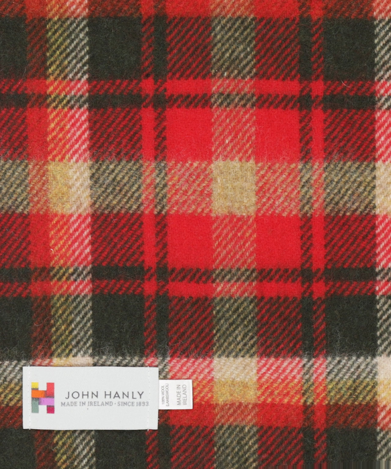 Lambswool Scarf Long | Red Green Check
