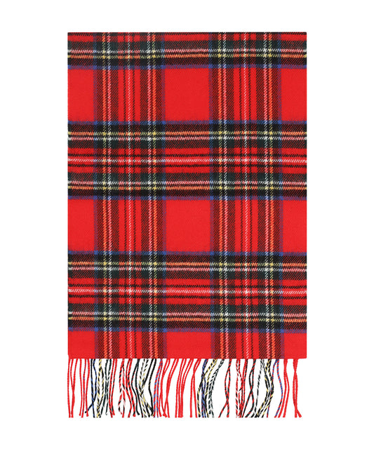 Merino Luxury Wool Scarf | Rood ruit