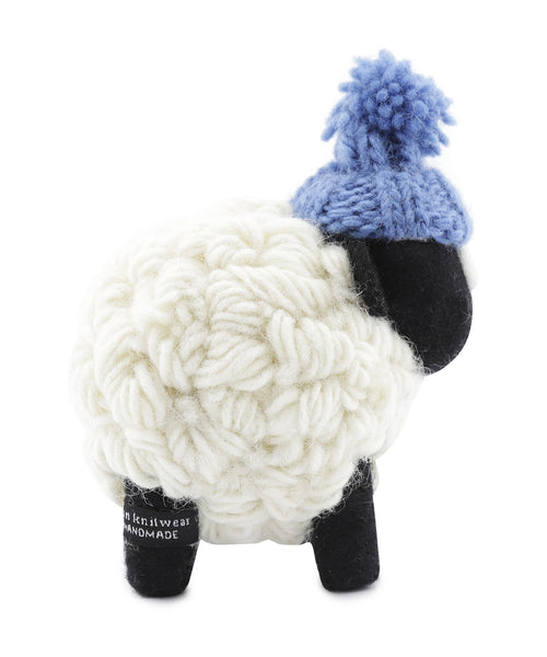 Knitted Sheep with Hat | Denim Blauw