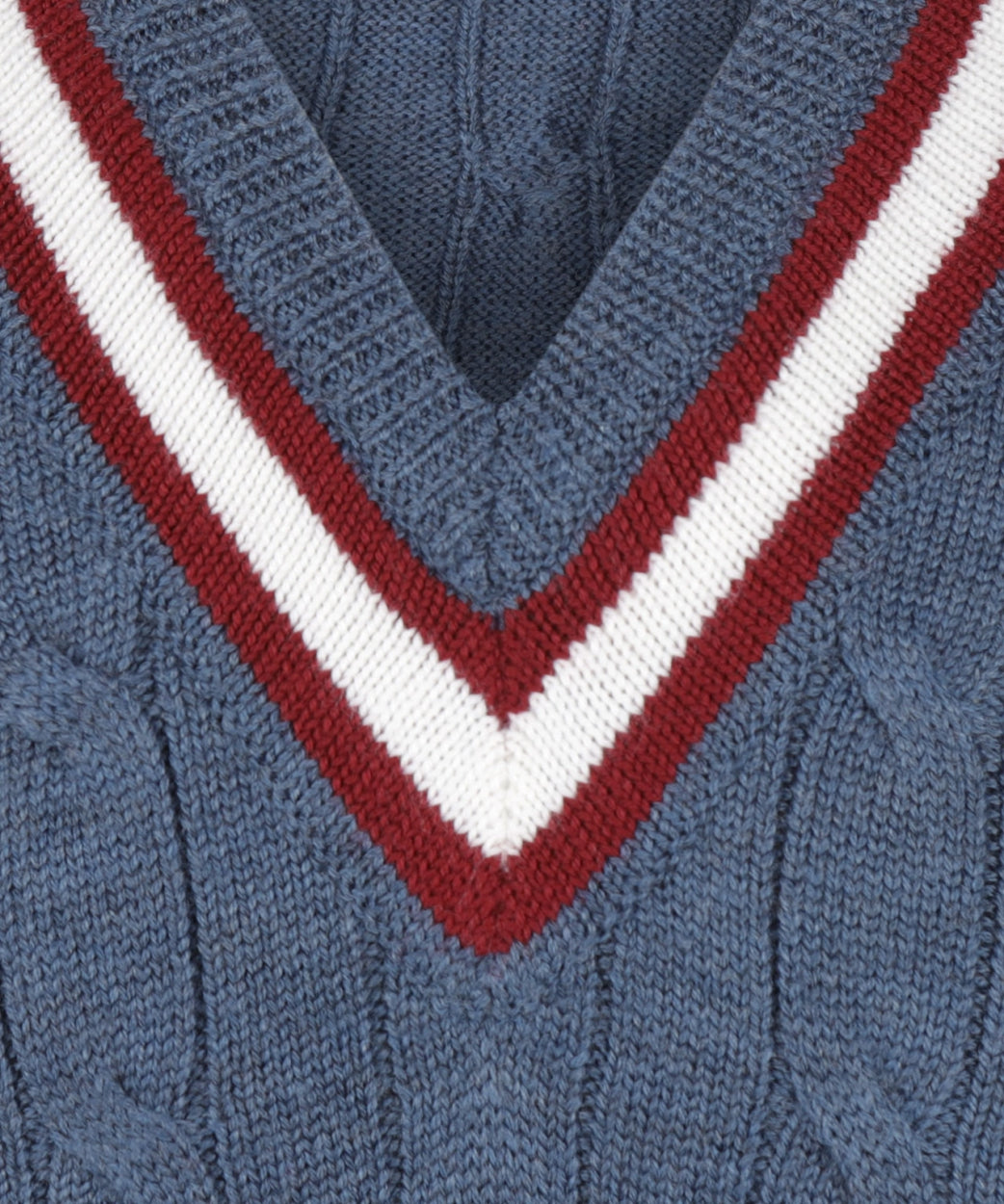 Cricket-Überwurf aus Merinowolle | Denimblau