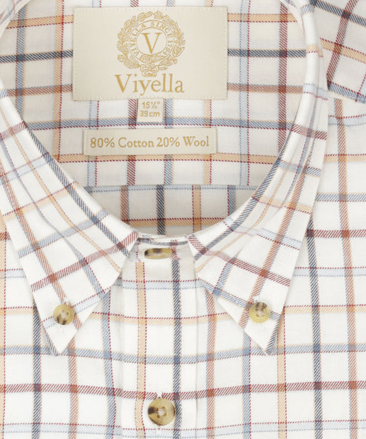 Viyella Hemd mit Knopfleiste | Braun