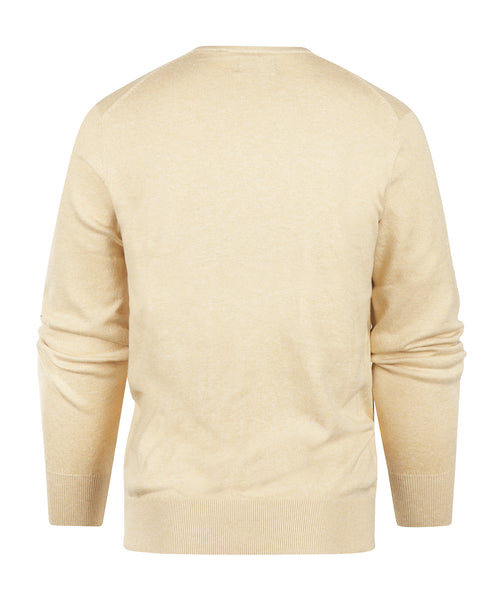 Pullover V-Hals Cotton/Cashmere | Beige