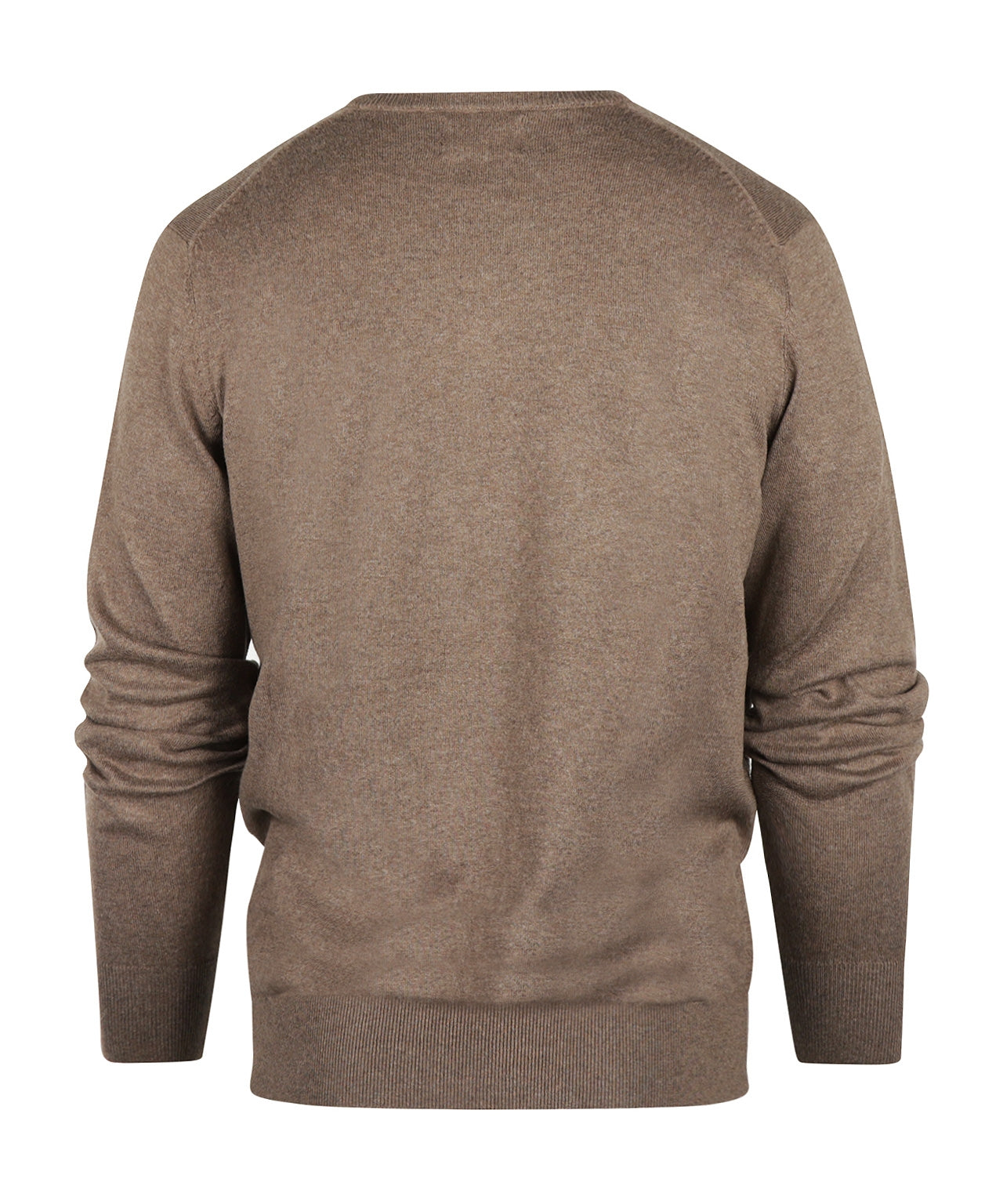 Pullover V-Neck Cotton/Cashmere | Brown