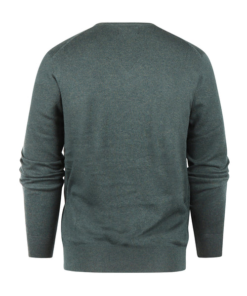 Pullover V-Hals Cotton/Cashmere | Groen