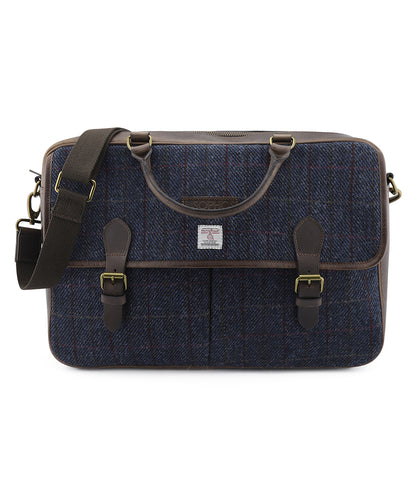 Harris Tweed Briefcase | Navy Bruin
