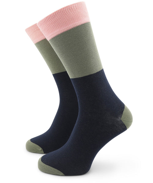 Barbour sok colour block 2-pack | Blauw