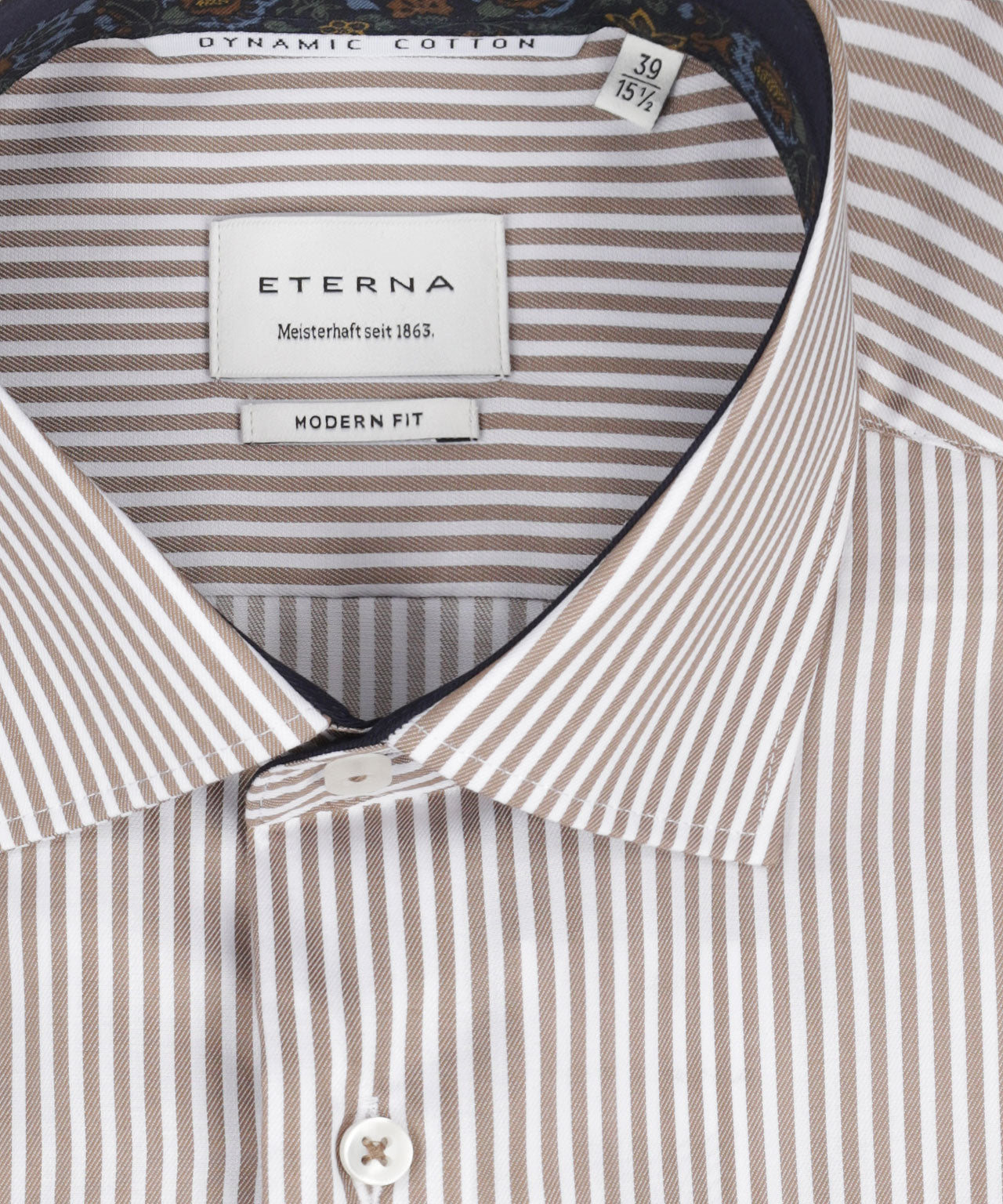 Eterna Hemd, moderne Passform | Braun