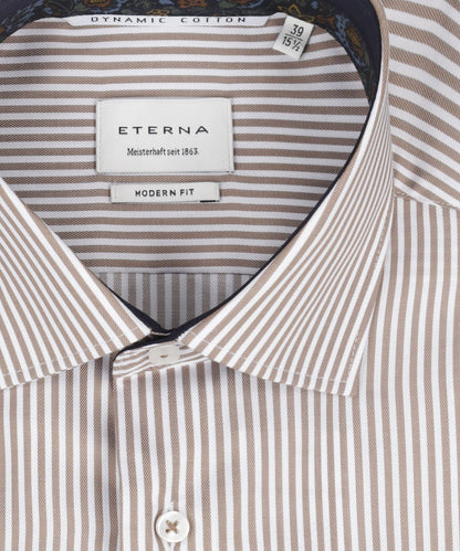 Eterna Hemd, moderne Passform | Braun
