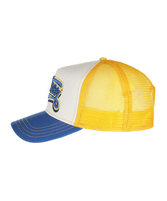 Trucker Cap Lettering | Blauw/Geel design