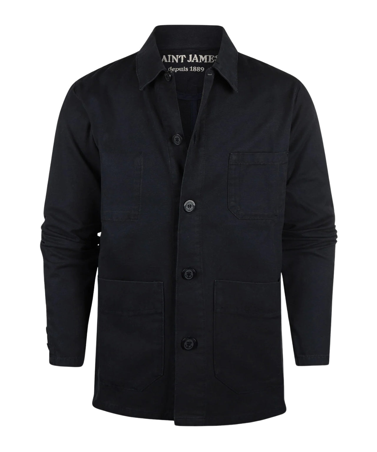 Saint James Sirocco Overshirt | Marineblau