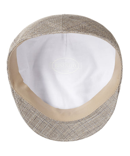 Soft Cap Linnen/Katoen | Bruin melange