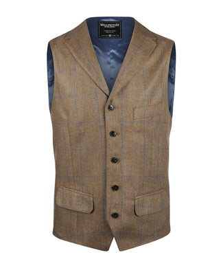 Wellington Gilet 100% Zijde | Bruin