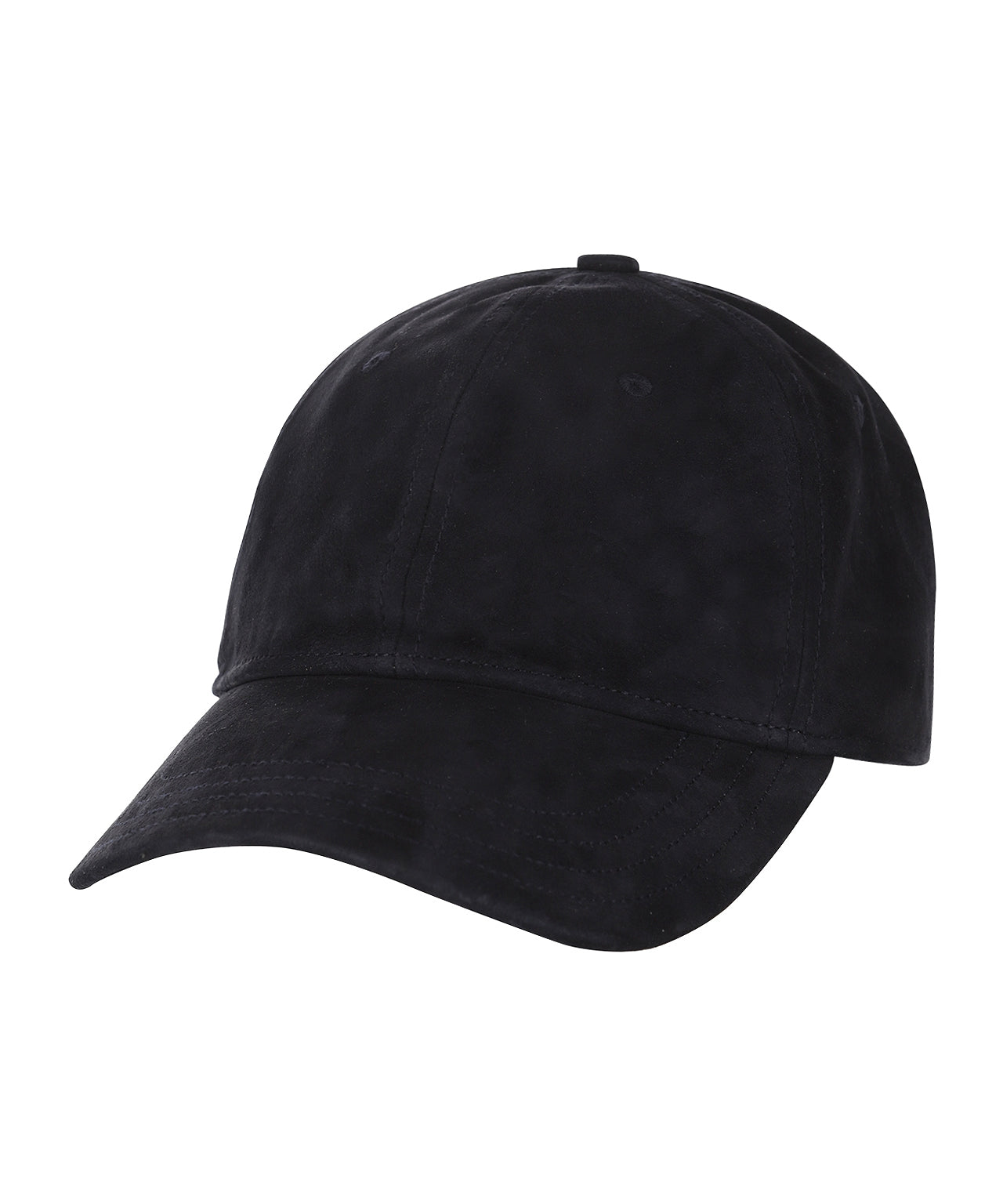 Goat Suede Baseball Cap  | Navy