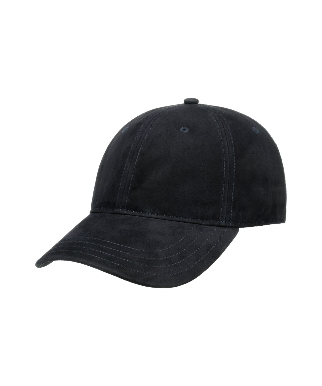 Goat Suede Baseball Cap  | Navy