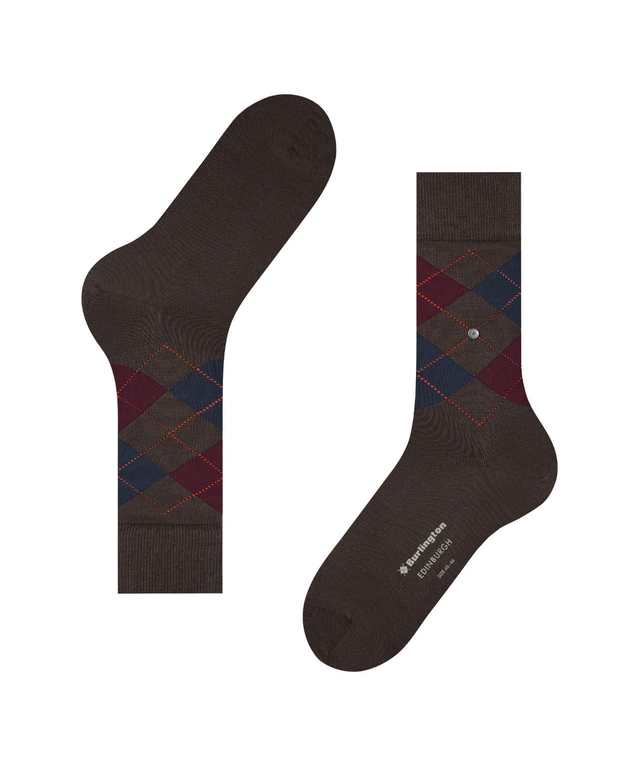 Burlington Edinburgh Herrensocken | Braun