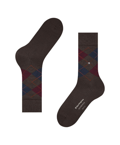 Burlington Edinburgh Herrensocken | Braun