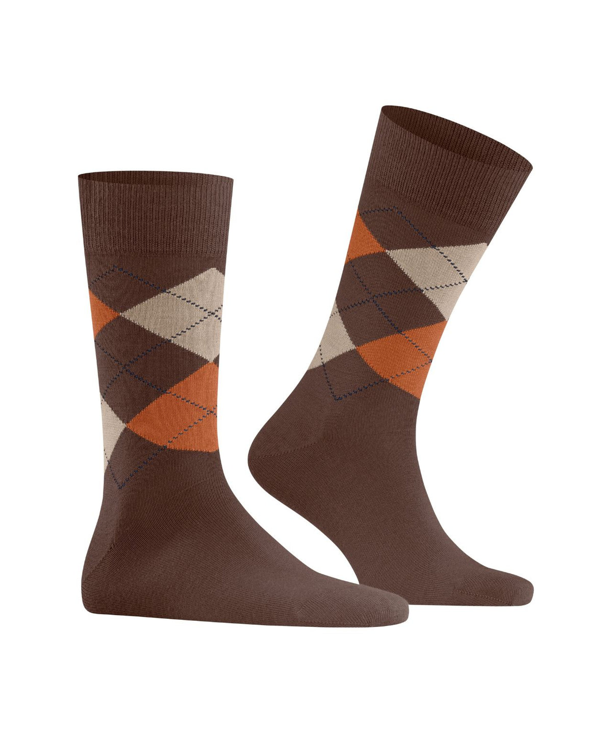Edinburgh Sok | Hazelnut diamond check