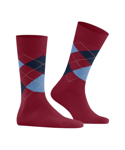 Edinburgh Sok | Flash Orange diamond check