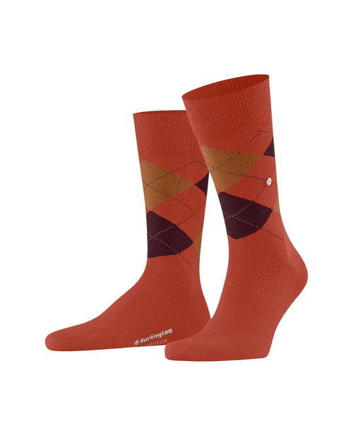 Burlington Edinburgh Heren Sokken | Rood