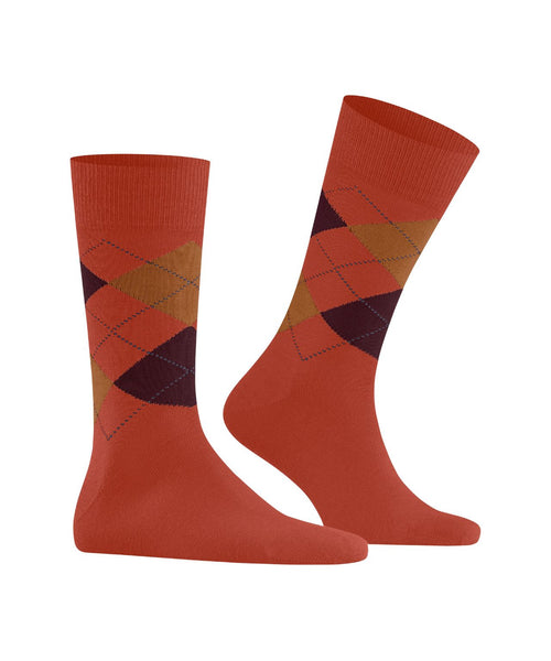 Burlington Edinburgh Heren Sokken | Rood