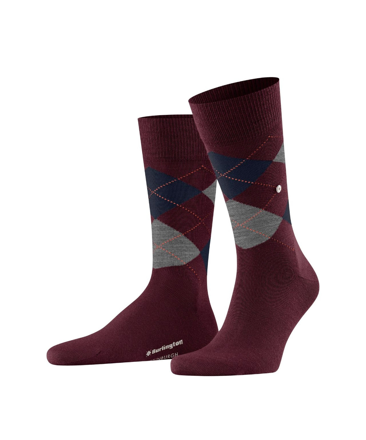 Burlington Edinburgh Herrensocken | Rot