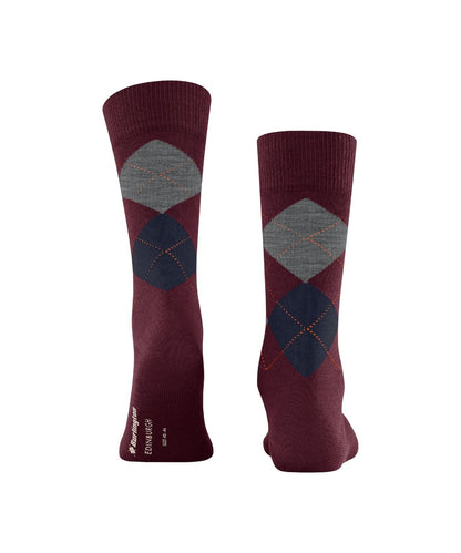 Burlington Edinburgh Herrensocken | Rot