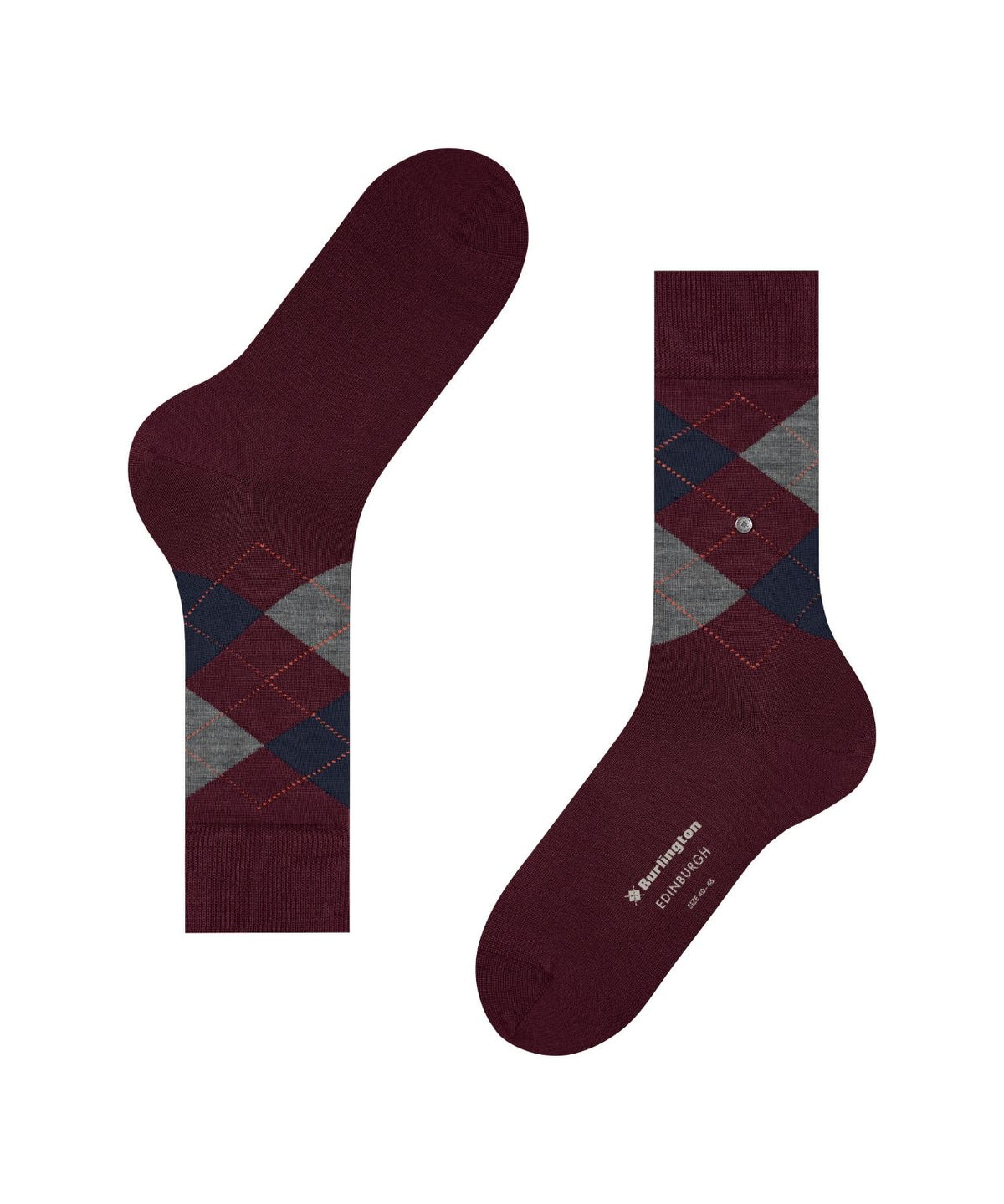 Burlington Edinburgh Herrensocken | Rot